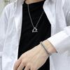 Colar Masculino, Tendência de Luxo Leve em Aço Titânio, Corrente de Clavícula que Não Desbota, Colar Simples e Estiloso, Acessórios High-End Cool para Homens