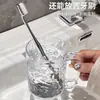 Taza para enjuague bucal, taza para cepillo de dientes, taza para cepillo de dientes doméstico, taza transparente ligera de lujo avanzada para cepillo de dientes, taza para pareja, taza simple para cepillo de dientes