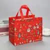Bolsa de Natal Não Tecida Spot 2025 Personalizada Laminada Grande Sacola de Compras Sacola de Embalagem Sacola de Presente Atacado