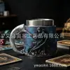 Nueva Taza de Acero Inoxidable con Relieve de Parca de Halloween Taza de Café Taza de Agua de Resina de Gran Capacidad Regalo