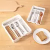 Divisor de Cajón de Cocina Caja de Almacenamiento para Cubiertos, Compartimento Integrado en Gabinete Doméstico para Cuchillos, Tenedores y Palillos, Organizador de Utensilios de Cocina