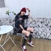 Comercio Exterior Holgado Estilo Harajuku Tie-dye bf Top Verano ins Estilo Chaogang Súper Popular cec Camiseta de Manga Corta para Mujer para Estudiantes