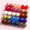 20mm color grande ovalado resina parche media pastilla aretes tocado DIY accesorios de joyería material hecho a mano mayoreo