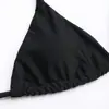 2023 nuevo europeo y americano comercio exterior transfronterizo sexy push up color sólido bikini dividido top individual bikini femenino venta al por mayor