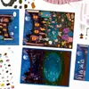 3 Peças Adesivos de Cena 3D Formato Grande Moonlight Soup Language Criativos DIY Alívio de Estresse Cena de Casa Miniatura 3D