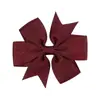 Pinzas para el pelo de cinta de satén acanalada, bestsellers europeos y americanos de Amazon transfronterizos, pinzas para el pelo de lazo de color liso, accesorios para el pelo para niños al por mayor
