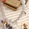 Pulsera Linda de Gato Hello Kitty Anillo de Cuentas DIY Campana Corazón Amor Pareja Mejor Amigo Vibe