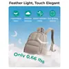 Mochila Pequena Carteira Feminina Estilo Novo Transfronteiriça Leve Acolchoada Casual para Viagem Mini Mochila Feminina Preta