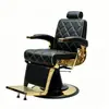 Silla de Peluquería de Lujo Ligero Transfronteriza, Silla Vintage para Peinado con Aceite, Silla Reclinable Ajustable para Salón de Peluquería, Silla Vintage para Peinado con Aceite