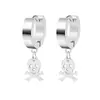 Pendientes Falsos Punk de Acero Inoxidable Transfronterizos Hebilla de Oreja de Moda Joyería para Orejas de Personalidad Estudiantil Accesorios