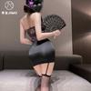 Sexy de Fin de Temporada Nuevo Estilo Chino Hueco Cuello Halter Cheongsam Discoteca Sexy Estilo Nacional Falda de Cadera Pura Lujuria Sexy Lencería 9084