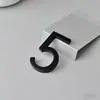 Placa de Número de Puerta Digital 3D de Acrílico con Letras en Inglés, Diseño Creativo y Sencillo para Gimnasio, Salón de Baile, Baño de Pies y Vestidor