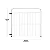 Painel Único para Cerca Modular para Pets 82x68 (82 cm) - Branco