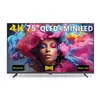 Comercio Exterior 32 pulgadas Alto Gama de Color 65 pulgadas QLED Google Smart LCD Ultra Delgado 75/ 85 pulgadas Televisor para Montar en Pared