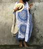 Vestido de praia estilo étnico explosões transfronteiriças com posicionamento impresso blusa de praia de algodão robe turco m5