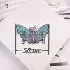 Insignia de Acrílico con Impresión en Relieve Accesorios Rosa Calavera Hongo Fresa Mariposa Forma Aretes Collar DIY