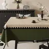 Mantel de Mesa de Comedor de Lujo Ligero y de Gama Alta, Impermeable, Resistente al Aceite, Lavable, Cubierta para Mesa de Café, Cubierta de Mesa Doméstica Resistente al Calor y a Altas Temperaturas