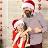 Chapéu de Natal Chapéu de Natal Para Pelúcia Espessa Decoração de Natal Fábrica de Chapéus Fornece Adultos Crianças
