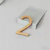 Placa de Número de Porta Digital 3D em Acrílico com Letras em Inglês, Design Criativo e Simples para Academia, Salão de Dança, Pedicure e Vestiário