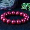 Pulsera de cuentas redondas de cinabrio con cuentas de Buda de productos genuinos naturales Town Surprise, pulsera unisex con arena dorada púrpura imperial de alto contenido para hombres y mujeres