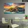 Pinturas de Arte Arquitectónico Transfronterizas para Sala de Estar y Dormitorio, Arte de Paisaje, Pinturas Decorativas, Pinturas Decorativas de Oriente Medio