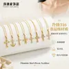 Collar de Acero de Titanio con Cruz de Zirconia para Mujer, Acero Inoxidable que No se Desvanece Accesorio de Playa, Cadena para Clavícula de Lujo Ligero de Nicho