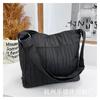Bolsa Transversal de Nylon Feminina Nova Estilo Coreano Bolsa de Ombro de Lona Grande Capacidade Cheia de Livros Bolsa Tote de Viagem Estudantil Bolsa de Aula