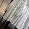 Primavera 2026 Nueva Camisa de Algodón y Lino Estilo Japonés para Mujer Blusa Holgada Cárdigan Bordado Artístico Manga Larga