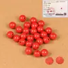 Mineral Crudo Cinabrio Cuentas Sueltas Arena Dorada Púrpura Arena Imperial Alto Contenido Hilo de Cuentas Redondas Pulsera Joyería Tejida DIY Accesorios