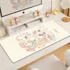 Mouse Pad de Gatinho Desenho Animado Extra Grande Tecido Fofo Mouse Pad para Uso no Escritório Tapete de Mesa para Teclado de Computador de Escritório