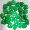 Anel de coração de arco único de ágata de cristal de pedra natural 23*25mm coração de pêssego plano joia DIY incrustada com pedra bruta
