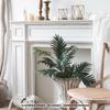 Chimenea de madera maciza estilo retro francés, estilo europeo y americano, chimenea falsa en blanco y negro, armario decorativo, estante de almacenamiento, accesorios de fotografía para alojamiento familiar.