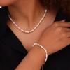 Elegante Francés Temperamento Elegante Cálido Estilo Casual Traje de Joyería Diseño de Concha con Cuentas Nicho con Sentido del Diseño Todo Combinable Joyería de Acero de Titanio