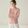 Nuevo Modelo 2026 Suéter 100% Cachemira Pura para Mujer, Suéter de Punto de Cuello Semi Alto, Capa Base Otoño e Invierno, Manga Larga de Cachemira