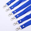 Fornecimento Pronto de Fábrica 1.5 Chaveiro de Crachá Cordão para Exposição Gancho Plano Rebite de Pressão Cordão Sling com Fivela de Mochila Escolar