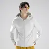 Roupas Populares Transfronteiriças de Nylon Seda de Gelo com Proteção Solar para Mulheres, Jaqueta de Proteção Solar para Uso Externo no Verão, Roupas Respiráveis Anti-UV com Proteção Solar para Homens