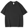 Camiseta de Verano Resistente 240g Hombro Caído para Niños, Unisex, Manga Tres Cuartos, Top Casual Versátil Holgado con Hombro Caído