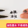 Plumón negro de doble punta para arte para niños, plumón pequeño de doble punta para dibujar y delinear
