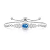 Pulsera de Hielo Flor de Hielo Corte Trigo Espiga Huevo de Paloma de Piedra Preciosa de Color Más Vendida en Transmisión en Vivo, Pulsera Elástica con Forma de Huevo Chapada en Oro Real con Diamante de Alto Carbono