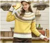 Suéter Suave de Cuello Redondo Estilo Fair Isle para Mujer, Otoño/Invierno 2026, Estilo Casual, Nuevo Top de Punto Pulóver Jacquard Vintage