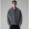 Nuevo cárdigan de punto con capucha para otoño e invierno para hombres y parejas, estilo old money, cálido y cómodo, venta al por mayor de fábrica transfronteriza