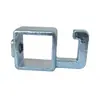 Conector de unión rápido para tubo cuadrado de hierro galvanizado de 40x40 mm Abrazadera de fijación para tubo cuadrado de 25x25 de acero cuadrado No requiere soldadura