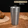 Taza de Agua de Acero Inoxidable 304 Estilo Coreano Taza Grande para Cerveza Restaurante Taza de Té Doble Pared Anti-quemaduras Taza de Café Taza de Jugo