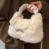 2023 nuevo estilo nicho bolso de felpa bolso de mujer moderno otoño e invierno Mori lindo celebridad de Internet simple hombro bandolera