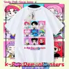 Caçadores de Demônios da Amazon Kpop Caçadores de Demônios Camiseta Gola Redonda Manga Curta Casual Solta Top Infantil