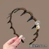 Nueva diadema de alta gama 2026, peine para el cabello estilo Maillard para peinar y arreglar los cabellos sueltos, accesorio para el cabello de uso diario estilo coreano para usar al aire libre