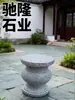Mesa de pedra de granito banquinho de pedra estilo chinês pátio externo jardim varanda de casa fabricante de mesa de pedra natural