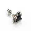 Estilo Japonês e Coreano Ins Retrô Exagerado Garra de Dragão com Diamante Quadrado Brincos Studs Feminino Elegante Moda Exagerado Personalidade Brincos