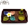 Plato de despliegue de productos para salón de belleza Plato de spa Aceitera Hotel Cuenco tailandés Plato Cuenco para aceites esenciales Traje de productos