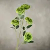 Buquê artificial de rosa bolha com múltiplas cabeças, materiais florais para casamento, flores artificiais, arranjos florais decorativos, decoração de casa, atacado de comércio exterior
